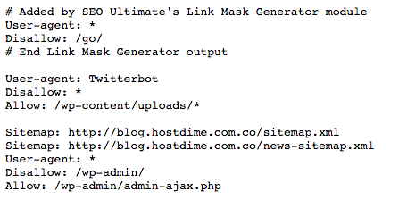 Robots.txt HostDime Ar